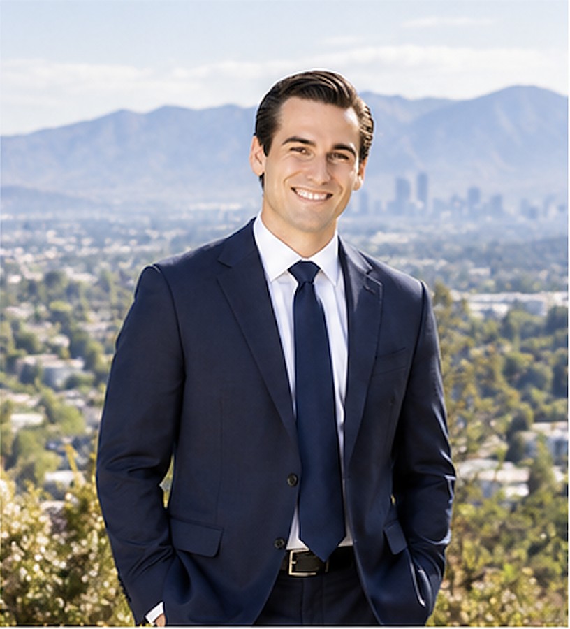 Matt Bissell overlooking the San Fernando Valley